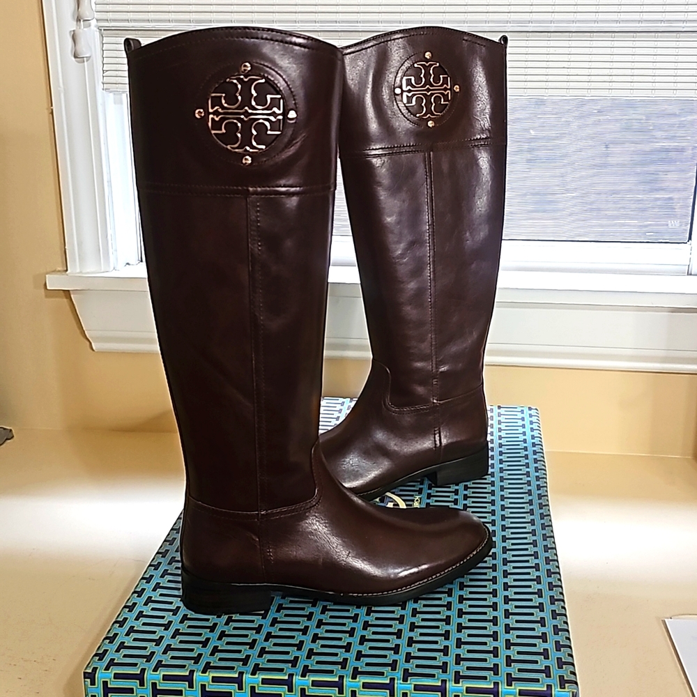 Size 7.5 Tory Burch Leather Boots